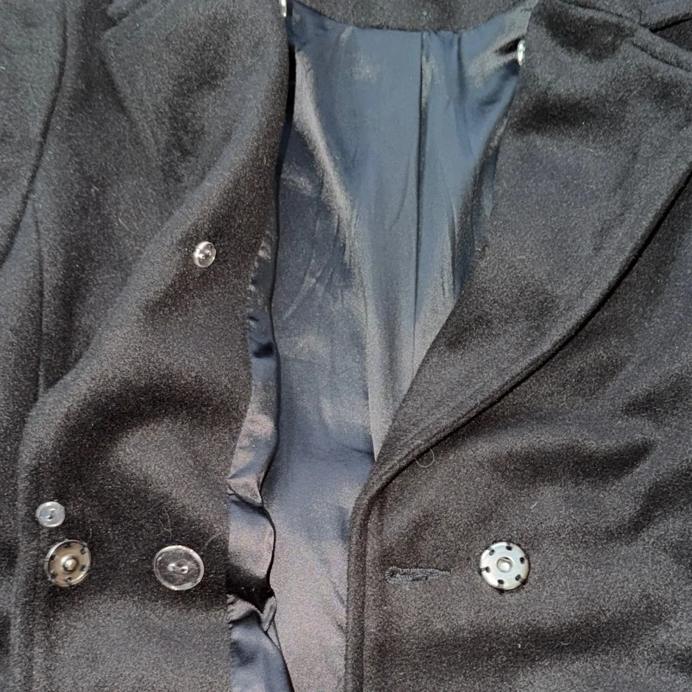 Ivy City Co Kids Mini Sloane Black Trench Peacoat with Belt, size 9/10